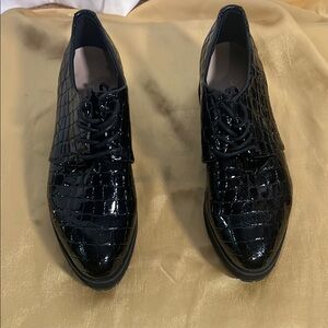 Black Crocodile Pattern Women’s Dress Shoes